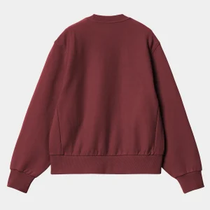 Best Carhartt WIP W' American Script Sweatshirt Malbec