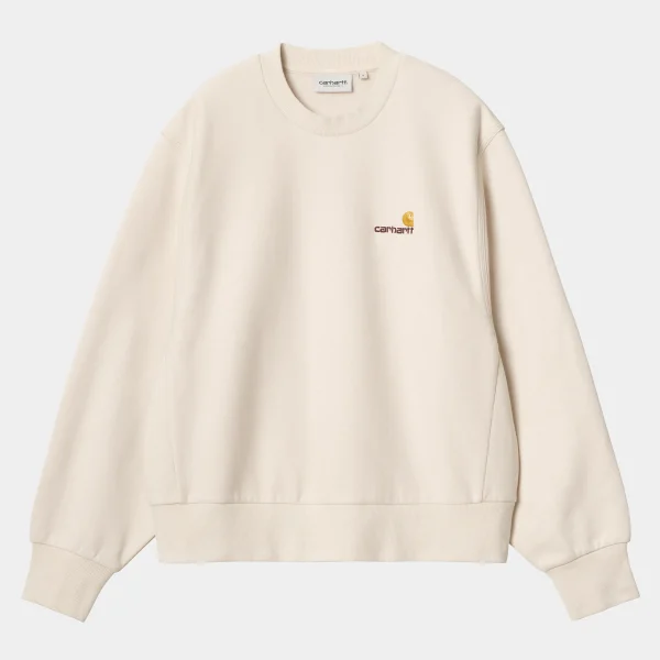 Best Carhartt WIP W' American Script Sweatshirt Moonbeam