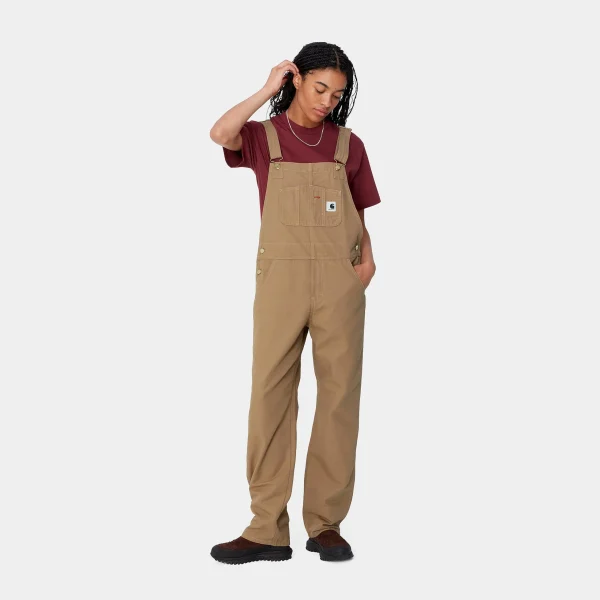 Store Carhartt WIP W' Bib Overall Straight Peanut