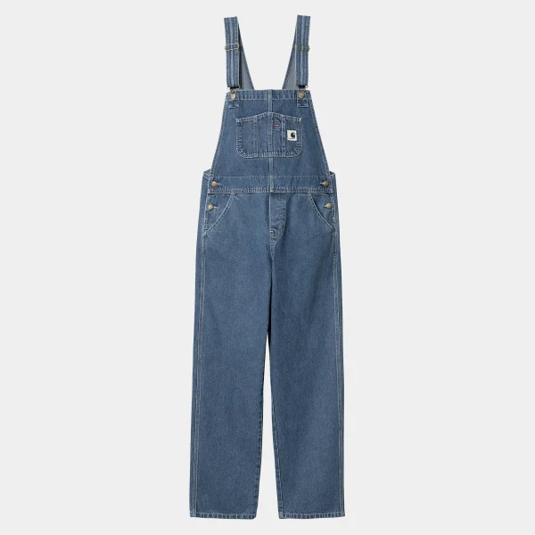 New Carhartt WIP W' Bib Overall Straight Blue