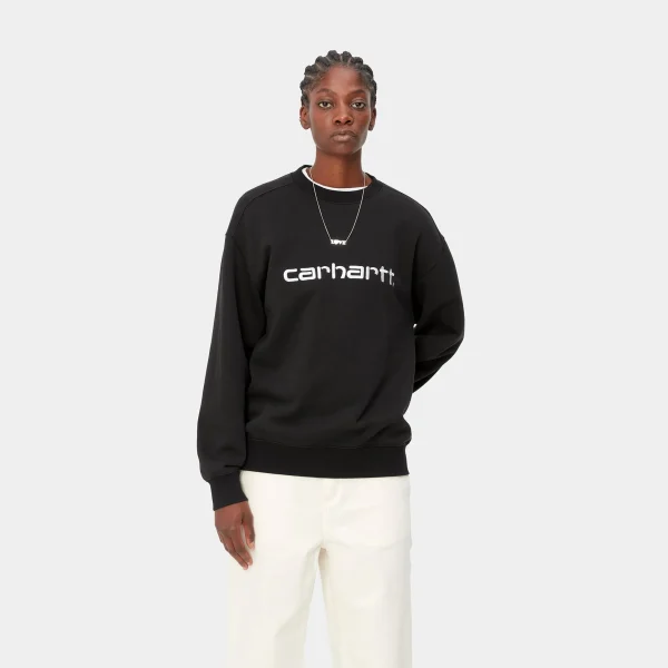 Best Sale Carhartt WIP W' Carhartt Sweatshirt Black / White