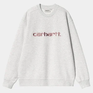 Cheap Carhartt WIP W' Carhartt Sweatshirt Ash Heather / Dusty Rose