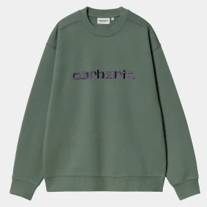 Hot Carhartt WIP W' Carhartt Sweatshirt Duck Green / Aura