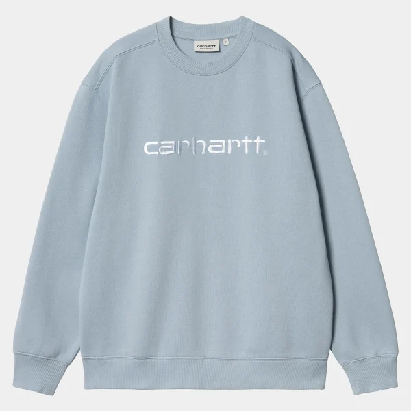 Cheap Carhartt WIP W' Carhartt Sweatshirt Misty Sky / White