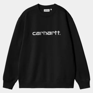 Best Sale Carhartt WIP W' Carhartt Sweatshirt Black / White