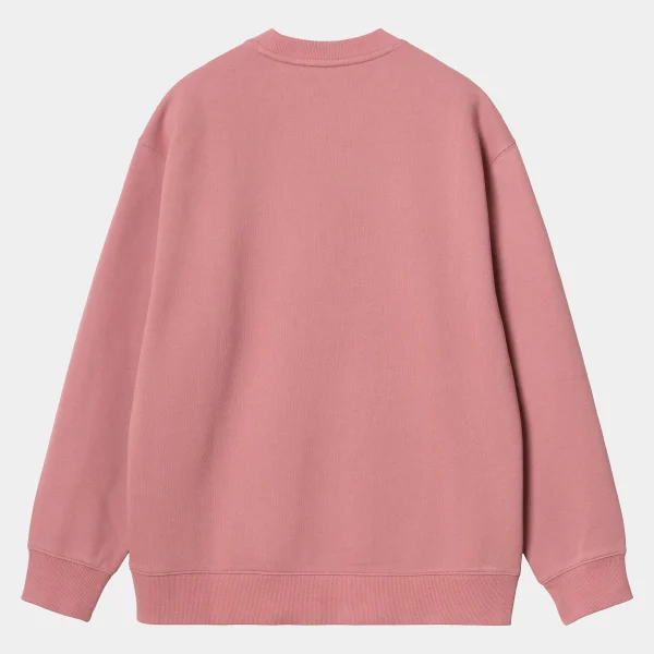 Discount Carhartt WIP W' Carhartt Sweatshirt Dusty Rose / Moonbeam