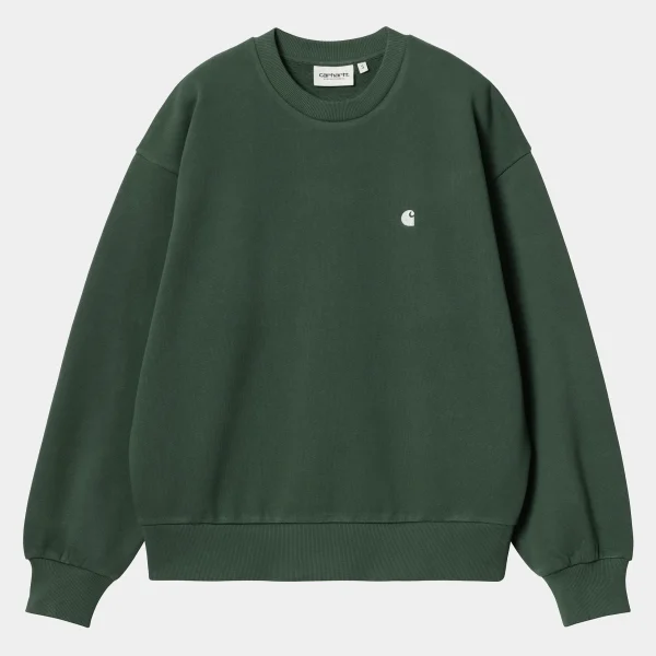 Best Carhartt WIP W' Casey Sweatshirt Sycamore Tree / Silver