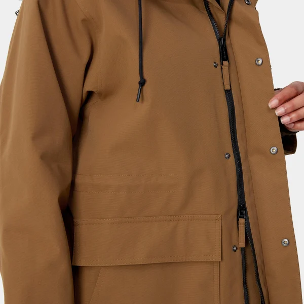 Cheap Carhartt WIP W' Clarton Parka Hamilton Brown / Black