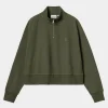 Discount Carhartt WIP W' Colburn High Neck Sweat Office Green