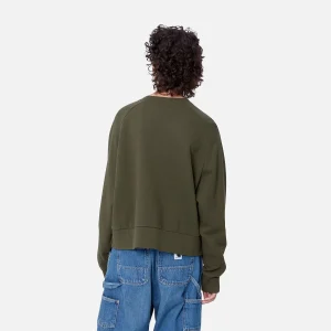 Fashion Carhartt WIP W' Colburn Sweat Office Green