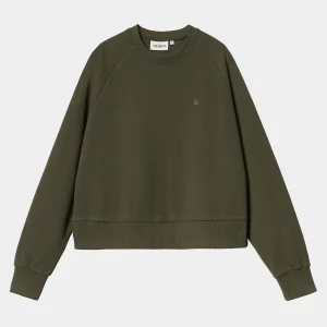 Fashion Carhartt WIP W' Colburn Sweat Office Green