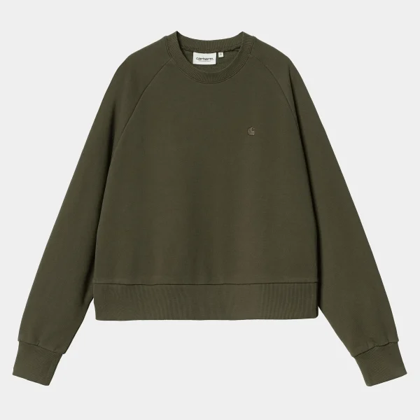 Fashion Carhartt WIP W' Colburn Sweat Office Green