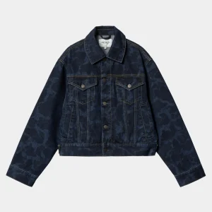 Outlet Carhartt WIP W' Duck Orell Jacket Camo Duck, Blue