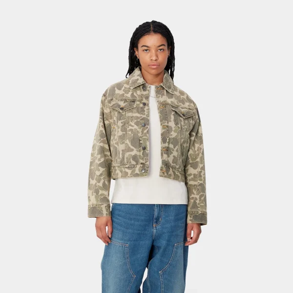 Discount Carhartt WIP W' Duck Orell Jacket Camo Duck, Black