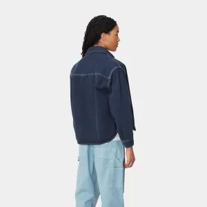 Best Sale Carhartt WIP W' Georgia Shirt Jac Air Force Blue