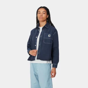 Best Sale Carhartt WIP W' Georgia Shirt Jac Air Force Blue