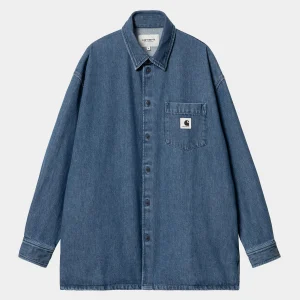 Sale Carhartt WIP W' Glennon Shirt Jac Blue