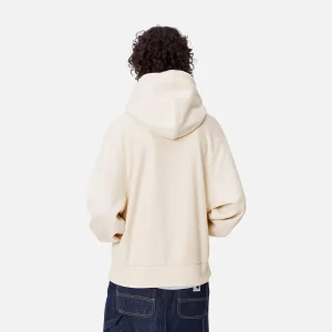 Discount Carhartt WIP W' Hooded American Script Sweatshirt Moonbeam