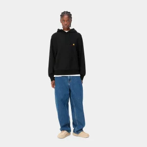 Hot Carhartt WIP W' Hooded American Script Sweatshirt Black