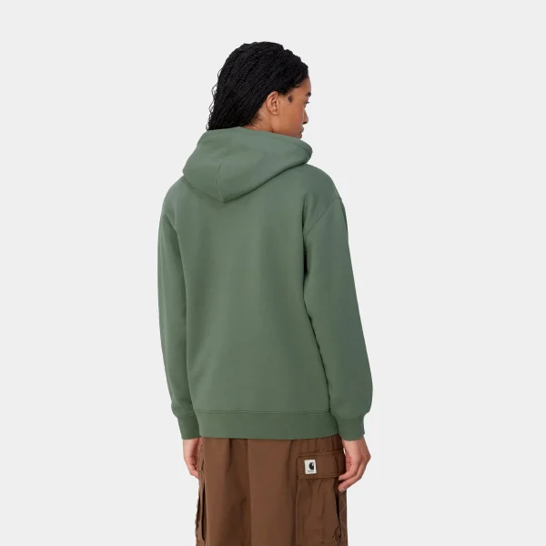 Outlet Carhartt WIP W' Hooded Carhartt Sweatshirt Duck Green / Aura