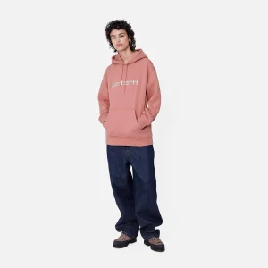 Best Carhartt WIP W' Hooded Carhartt Sweatshirt Dusty Rose / Moonbeam