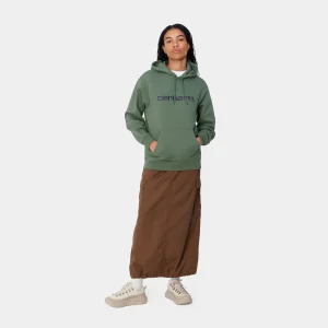 Outlet Carhartt WIP W' Hooded Carhartt Sweatshirt Duck Green / Aura