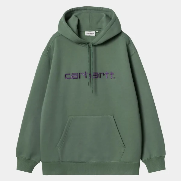 Outlet Carhartt WIP W' Hooded Carhartt Sweatshirt Duck Green / Aura