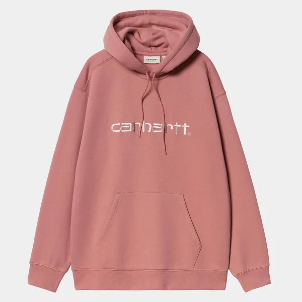 Best Carhartt WIP W' Hooded Carhartt Sweatshirt Dusty Rose / Moonbeam