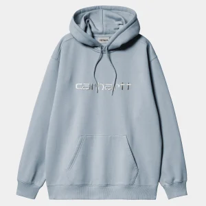 Flash Sale Carhartt WIP W' Hooded Carhartt Sweatshirt Misty Sky / White