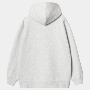 Clearance Carhartt WIP W' Hooded Carhartt Sweatshirt Ash Heather / Dusty Rose