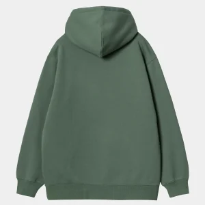 Outlet Carhartt WIP W' Hooded Carhartt Sweatshirt Duck Green / Aura