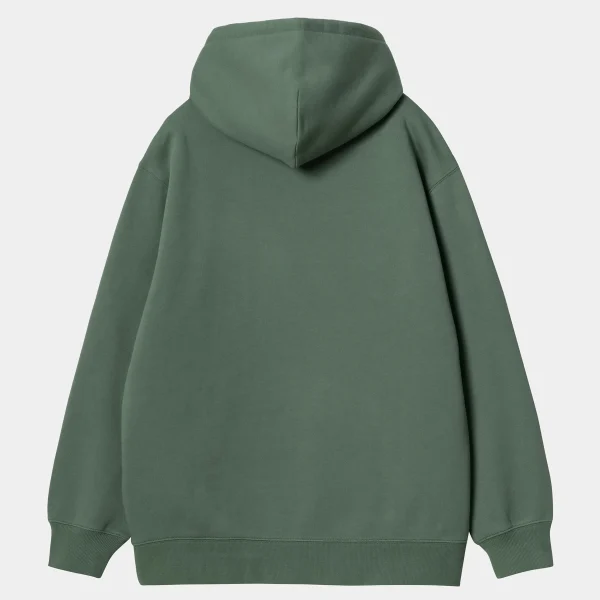 Outlet Carhartt WIP W' Hooded Carhartt Sweatshirt Duck Green / Aura