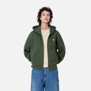 Best Carhartt WIP W' Hooded Casey Jacket Sycamore Tree / Silver