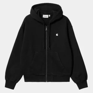 New Carhartt WIP W' Hooded Casey Jacket Black / Silver