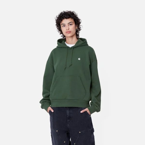 Clearance Carhartt WIP W' Hooded Casey Sweatshirt Sycamore Tree / Silver