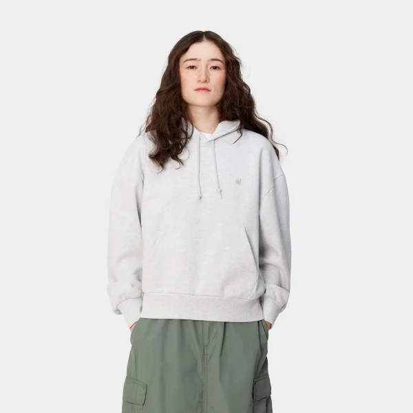 Cheap Carhartt WIP W' Hooded Casey Sweatshirt Ash Heather / Silver