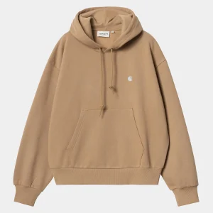 Best Carhartt WIP W' Hooded Casey Sweatshirt Peanut / Silver