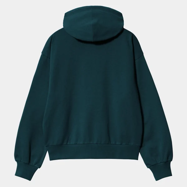 Online Carhartt WIP W' Hooded Casey Sweatshirt Duck Blue / Silver