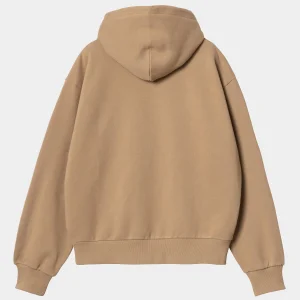 Best Carhartt WIP W' Hooded Casey Sweatshirt Peanut / Silver