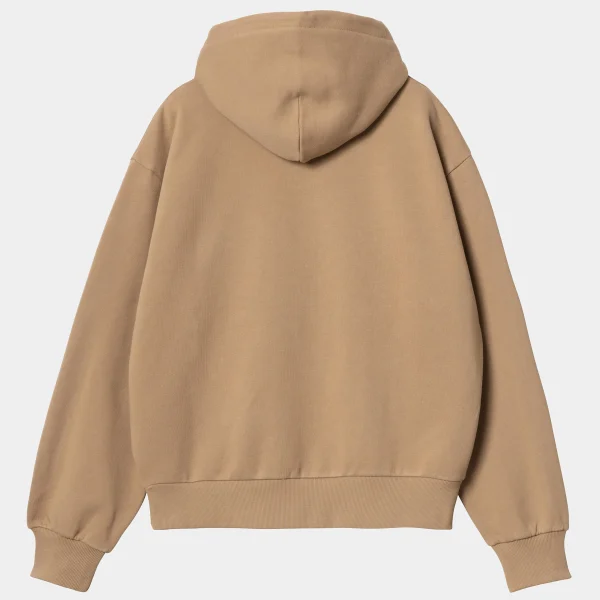 Best Carhartt WIP W' Hooded Casey Sweatshirt Peanut / Silver