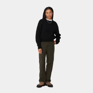 Fashion Carhartt WIP W' Leo Pierce Pant Straight Camo Leo, Tamarind / Office Green