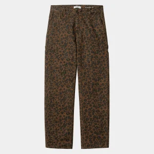 Best Sale Carhartt WIP W' Leo Pierce Pant Straight Camo Leo, Tamarind / Tamarind