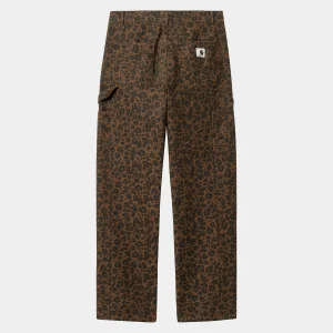 Best Sale Carhartt WIP W' Leo Pierce Pant Straight Camo Leo, Tamarind / Tamarind