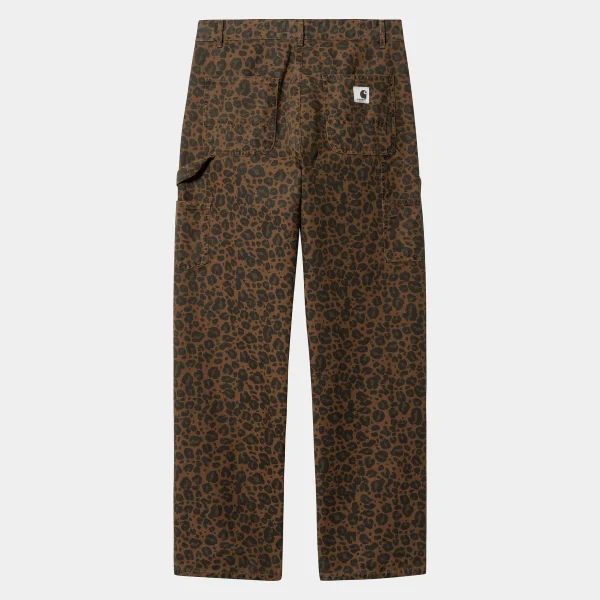 Best Sale Carhartt WIP W' Leo Pierce Pant Straight Camo Leo, Tamarind / Tamarind