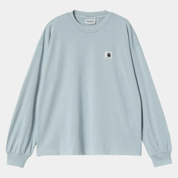 Store Carhartt WIP W' L/S Nelson T-Shirt Dusty Ice