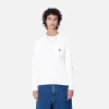 Hot Carhartt WIP W' L/S Pocket T-Shirt White