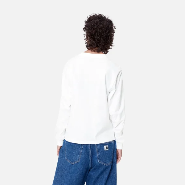 Hot Carhartt WIP W' L/S Pocket T-Shirt White