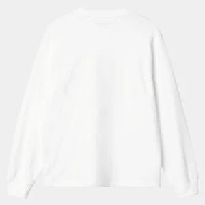 Hot Carhartt WIP W' L/S Pocket T-Shirt White