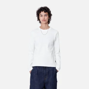 Fashion Carhartt WIP W' L/S Serena T-Shirt White