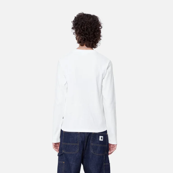 Fashion Carhartt WIP W' L/S Serena T-Shirt White